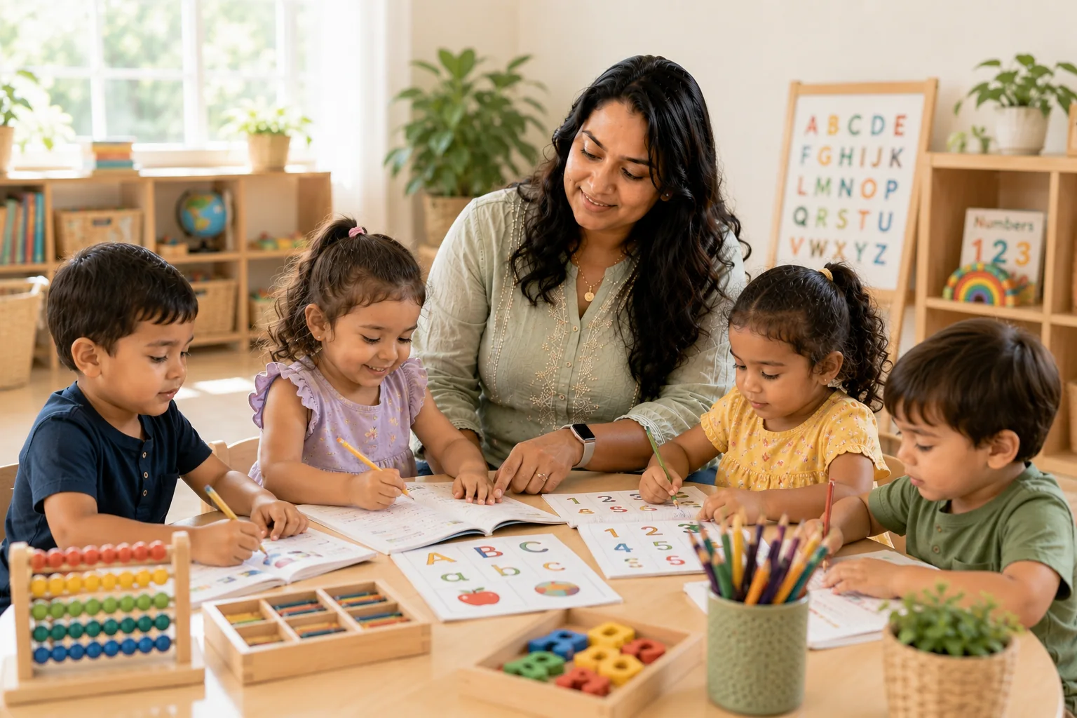Preschool preparation program in Eastvale at Tiny Treasures Daycare